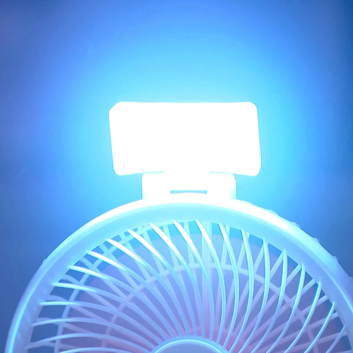 RECHARGEABLE TABLE FAN WITH LED LIGHT NEW